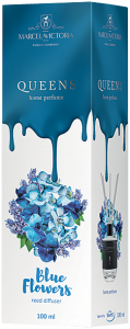 Queen home - Blue flowers